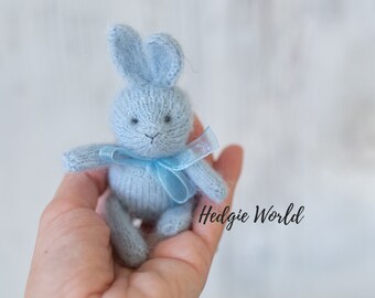 Knitted bunny prop for newborn photo sessions | Newborn Photo Prop | Posing prop