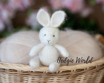 Knitted bunny photo prop in different colors | Easter photo prop | Newborn Photo Prop | Posing prop