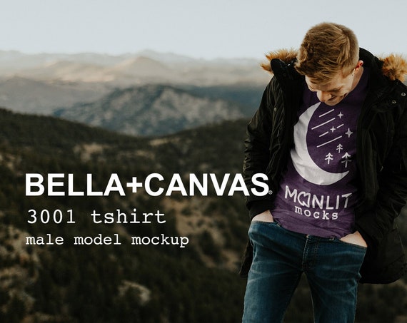 Every Color T-Shirt Mockup Bella Canvas 3001 Mens Shirt
