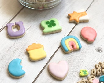 A wee bit o' Lucky Charms! 3D printed Lucky Charms cookie cutters