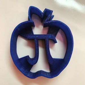 Apple Pi Cookie Cutter, teacher gift, gift for math lovers image 2