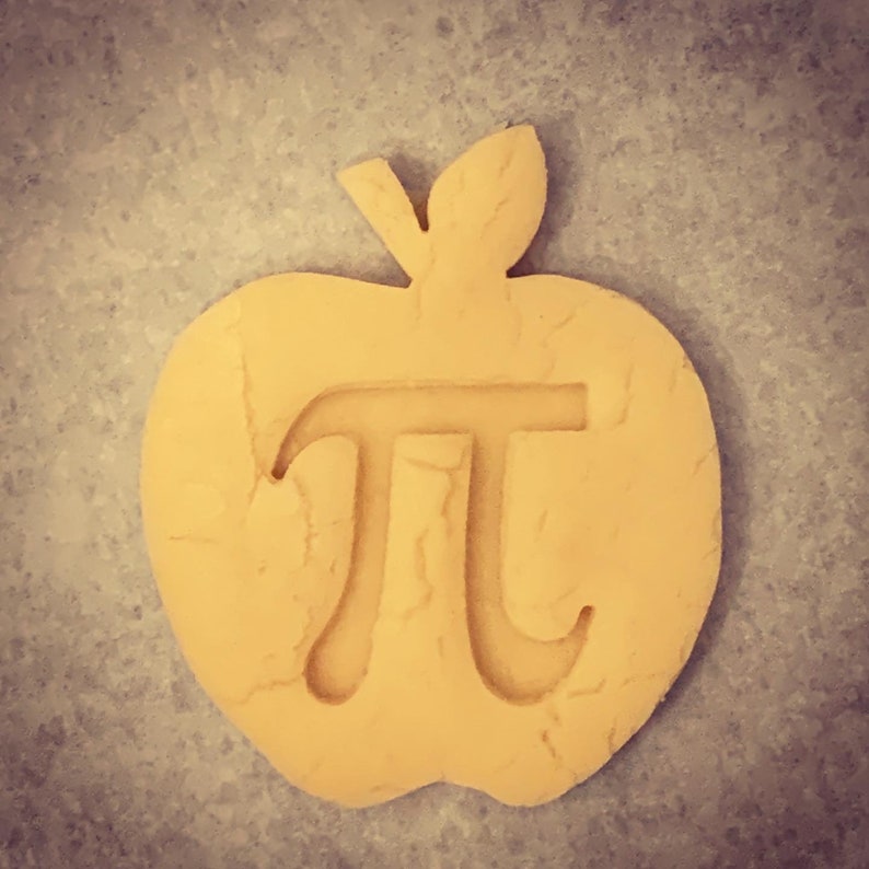 Apple Pi Cookie Cutter, teacher gift, gift for math lovers image 4