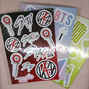 Kpop glossy sticker sheet