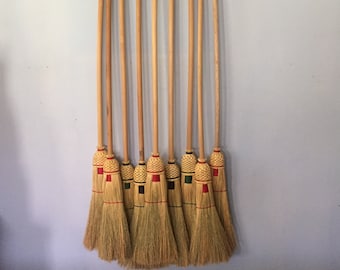kitchen broom  full sized (on dowel handles)