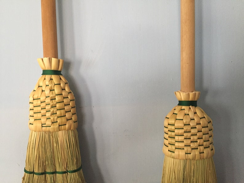 Capped Patio Broom with Dowel Handle Etsy