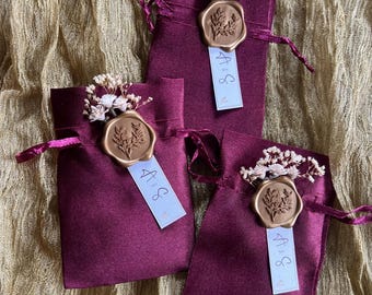 Personalized Wedding Party Favor Pouches