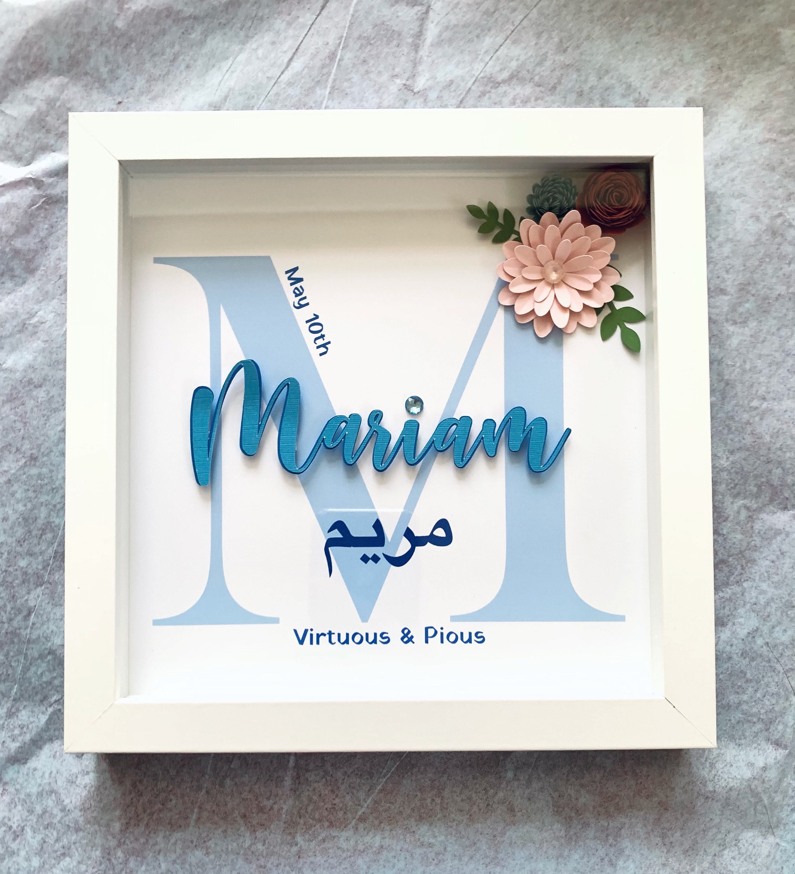 Personalized Name Décor Frame Etsy