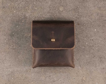 Handmade Leather Film Holder: 35mm & 120 Film Case, Made in Italy