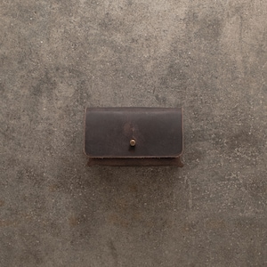 Tuscany leather 35mm film pouch storing and transporting 3 rolls, entirely hand-stitched. Film holder , Film leather case Hand made in Italy