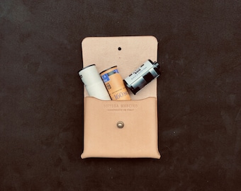 Handmade Leather Film Holder, 35mm & 120 Film Case