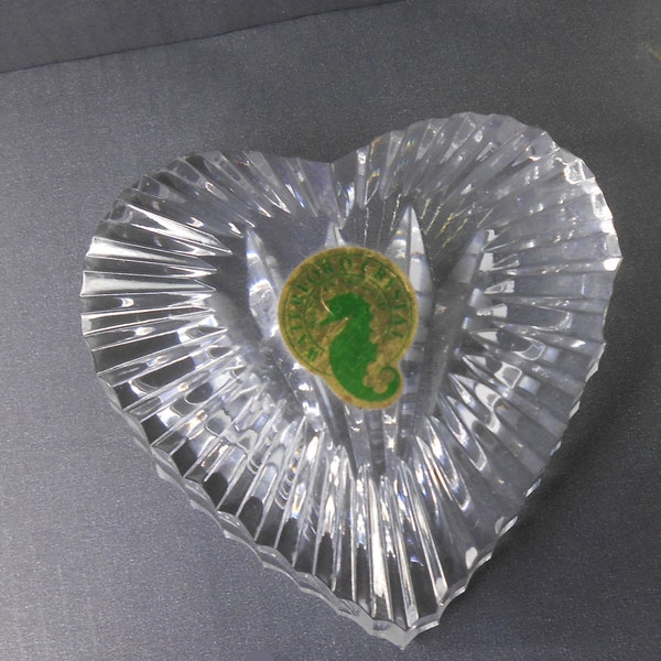 Original box WATERFORD crystal heart PAPERWEIGHT