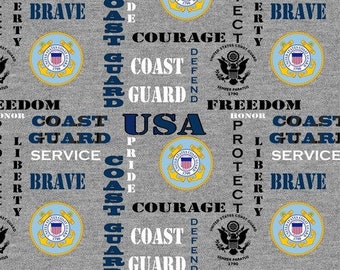 Military Coast Guard fabric by the yard