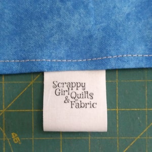 Custom Fold-Over Cotton Fabric Labels – 40 Personalized Sew-In Tags for Handmade Items