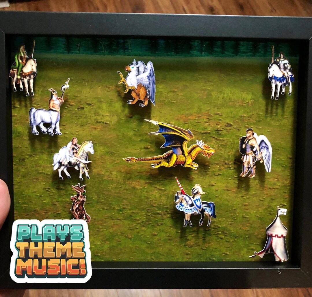 Plays Epic Fantasy Theme! Heroes of Might & Magic Shadow Box | 3D ...