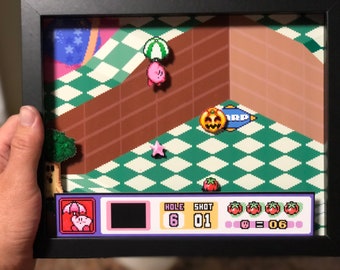 Kirby es Dream Course Shadow Box-SNES