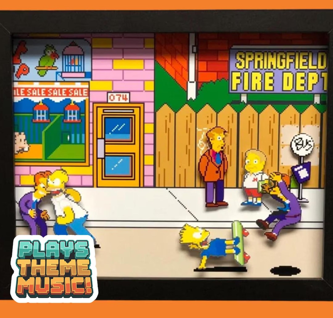 The Simpsons Shadow Box-3d-arcade-simpsons