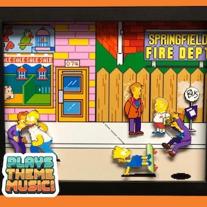 The Simpsons Shadow Box-3d-Arcade-Simpsons