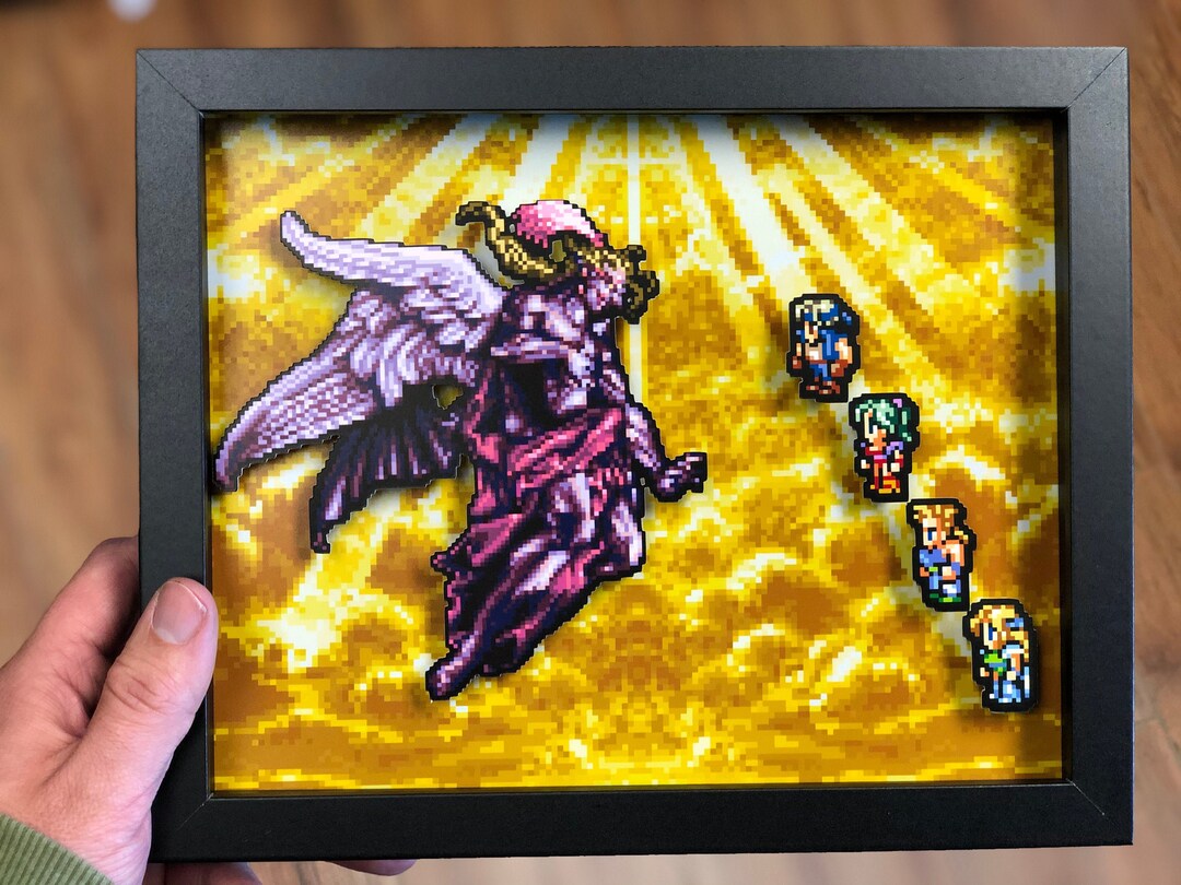 Final Fantasy Vi Shadow Box SNES Super Nintendo Rpg Video Game Shadow