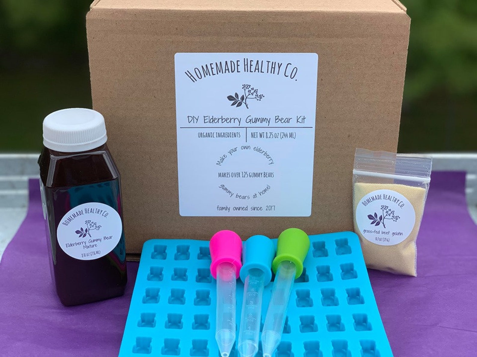 DIY Elderberry Gummy Bear Kit Etsy