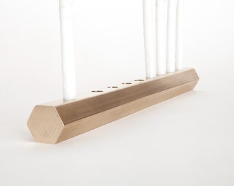 Handmade Modern Lead-Free Brass Menorah