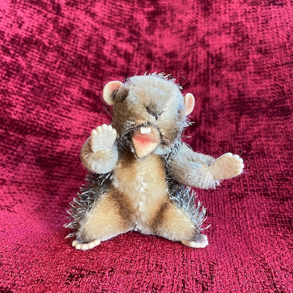 Vintage 1950's Steiff Nagy Mohair Beaver Made in Germany