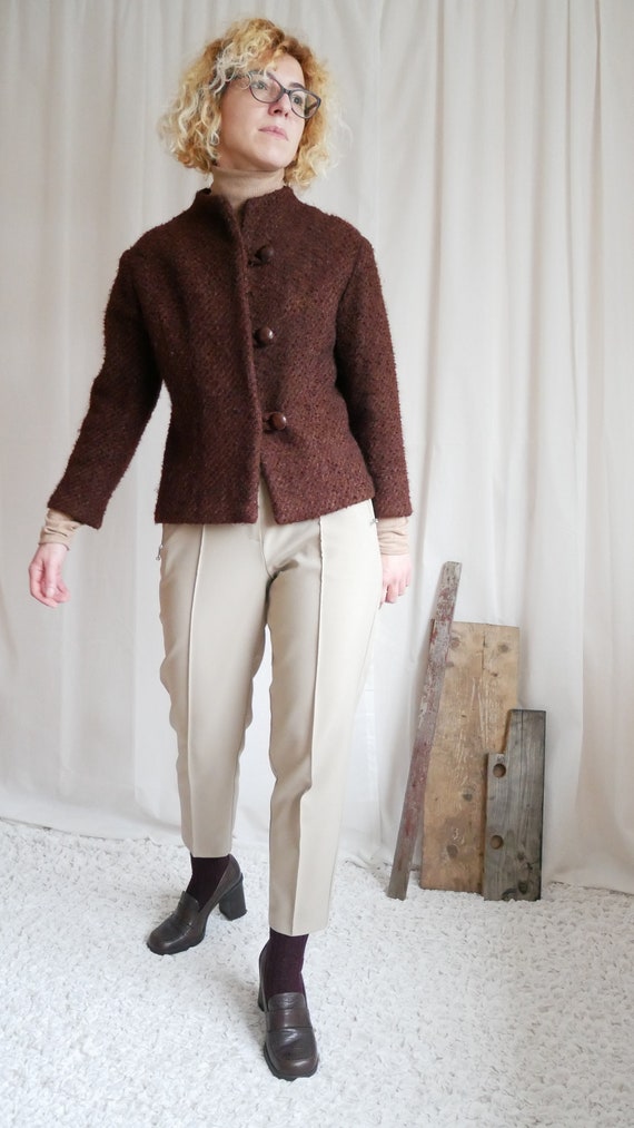 Vintage mid-century cropped wool jacket | Collarle
