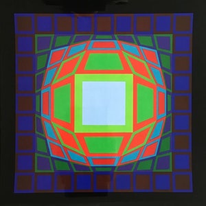Victor Vasarely (1908-1997) &quot;GYEMANT&#39; Offset Litho auf Papier