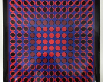Victor Vasarely (1908-1997) "TUZ" Original heliogravyr på papper