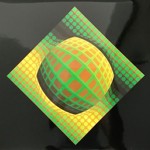 Victor Vasarely (1908-1997) &quot;Vega Zett - 01&quot; Offset Litho on paper