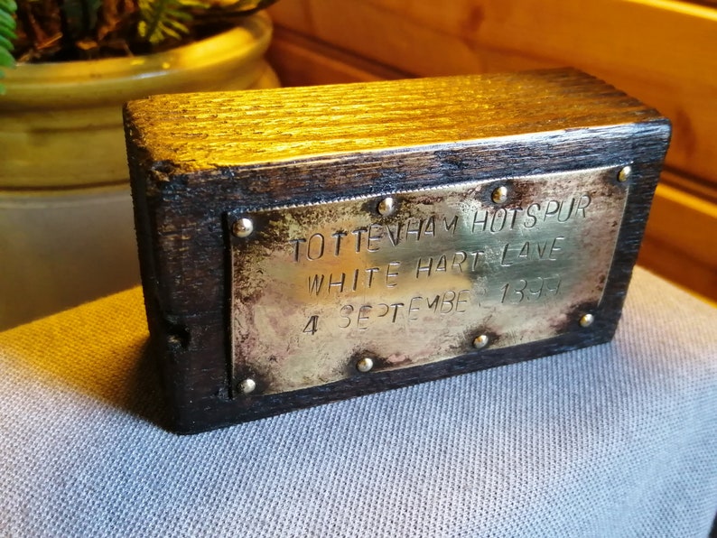 White Hart Lane en bois Spurs//Tottenham rustique Football Boîte de rangement Fab cadeau!