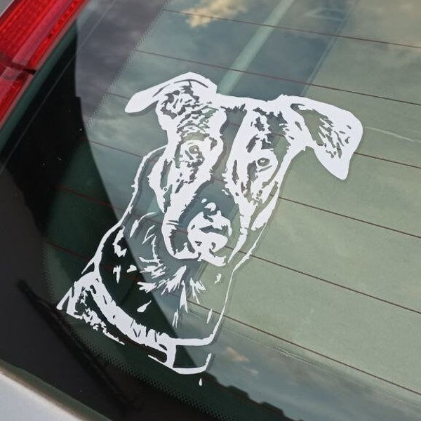 Individueller Autoaufkleber mit Hundemotiv | Aufkleber eigener Hund nach Fotovorlage | Einzigartige Geschenkidee