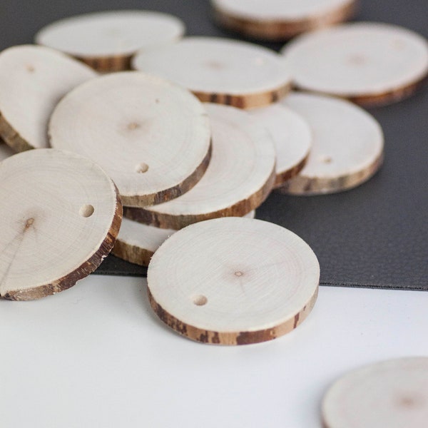 Astscheiben für DIY-Projekte | Holzscheiben zum Dekorieren und Basteln | Dekoration mit Holz | Naturholz