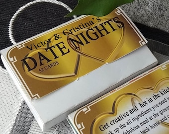 Personalized Date Night Idea Cards - Anniversary Gift
