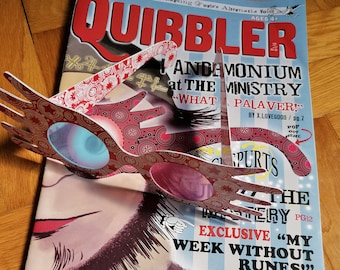 Magazine Quibbler avec pages intérieures Luna Lovegood Spectrespecs Luna Lovegood Lunettes Luna Spectrespecs Lovegood verres en carton papier