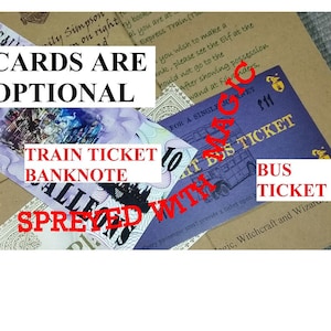 Dankesbrief Schule für Hexerei und Zauberer Personalisiertes Ticket / Grüne Tinte / Hexenzauberer Buchstabenschule Ihr eigenes Lost in post