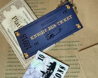 Purple Knight Bus Ticket, Wizarding School