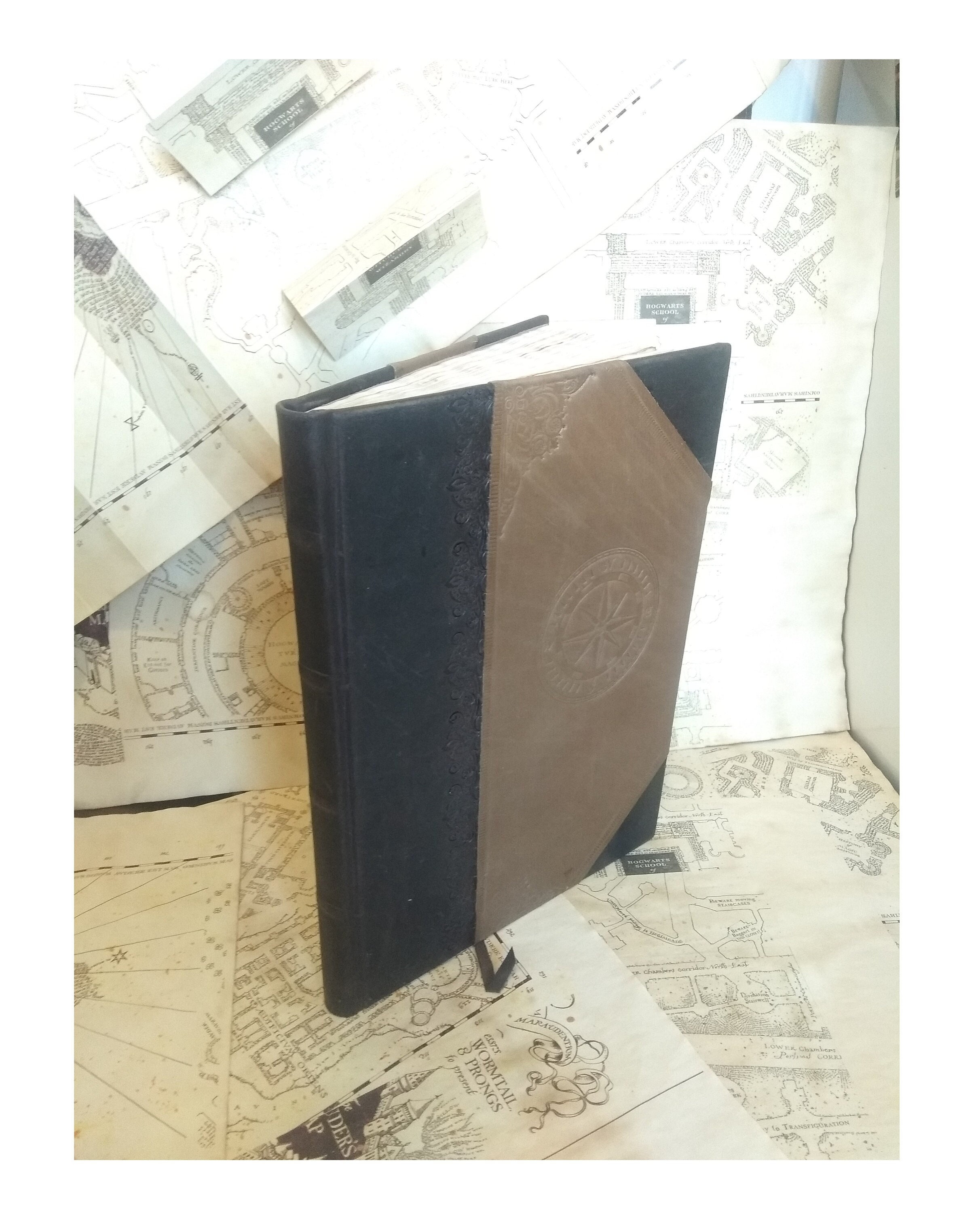 Handmade Vintage antiqued leather blank A4 journal notebook Etsy