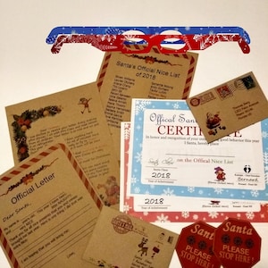 Carta personalizada de Santa Claus de Santa Claus Carta personalizada Carta del niño Carta de Navidad carta de Navidad de Santa Elfo carta