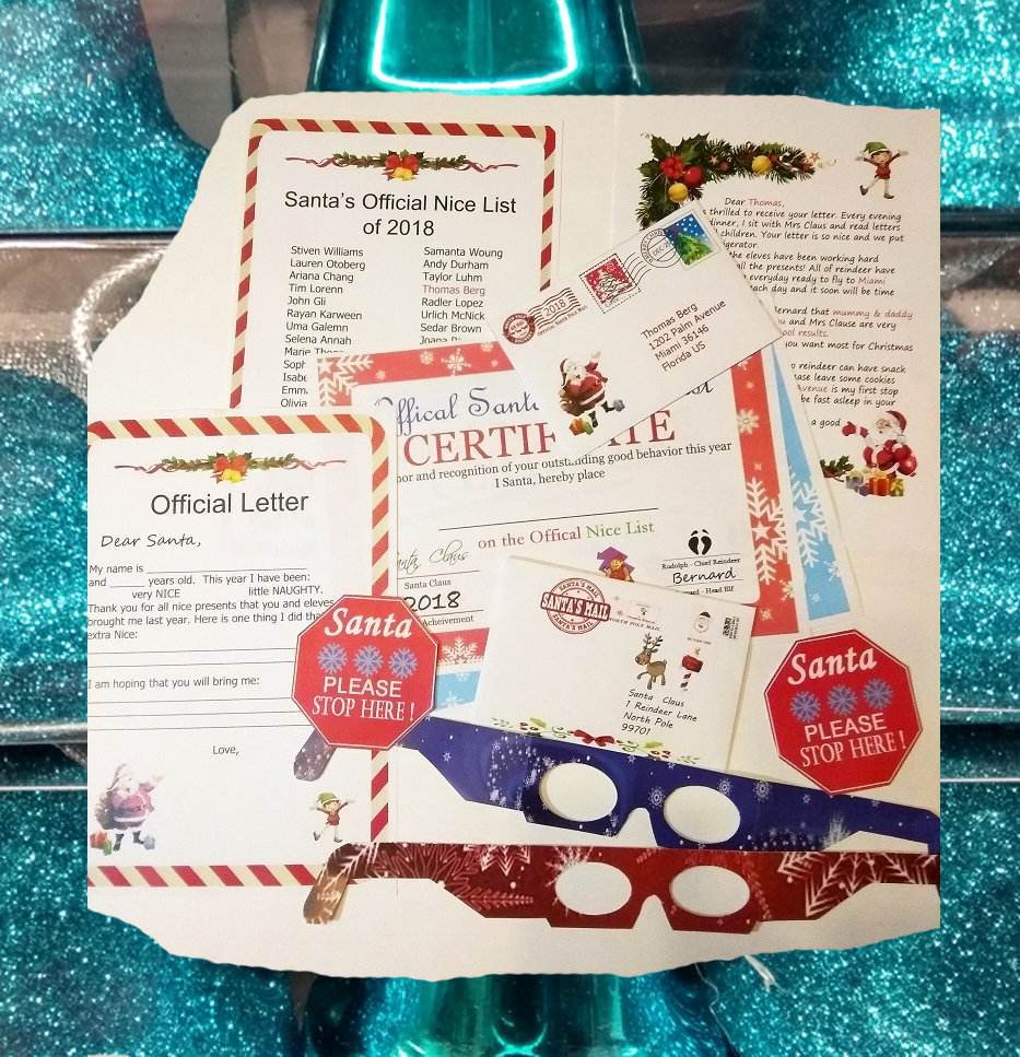Personalized Letter From Santa Kit: Editable Christmas Stationery ...