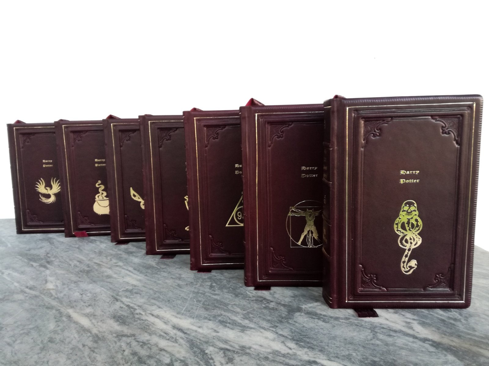 Leather Bound Handmade Wizard Books Made With Licensed