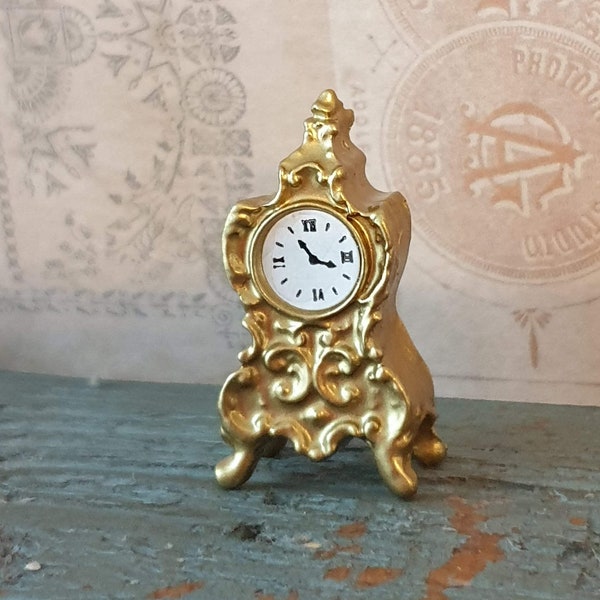 Horloge baroque miniature 1/12 échelle ou échelle 1/24