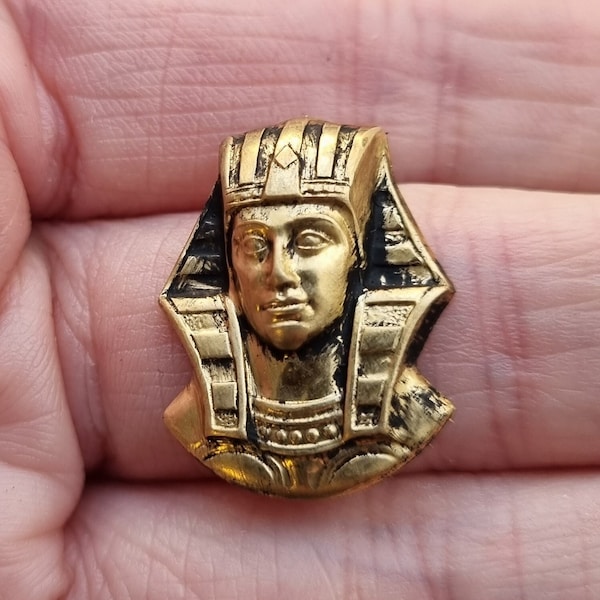 Brass Pharao Head - Egyptian miniature Antique style Dollhouse