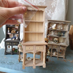 DIY Miniature cabinet - Cabinet of Curiosities unpainted and undecorated - Miniature Do it yourself  cabinet