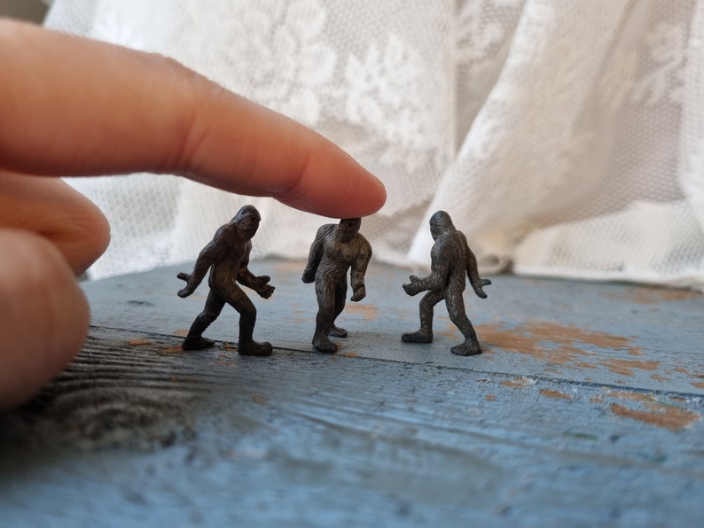 Miniature Bigfoot for Miniature crafts. Sasquatch Dollhouse, Mic Miniature Bigfoot for Miniature crafts. Sasquatch Dollhouse, Mic