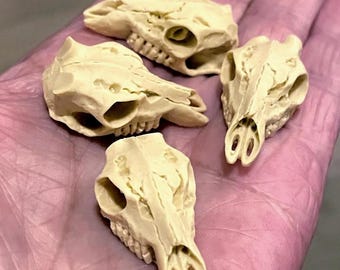 Cráneo de ciervo 4 piezas Gótico Gótico Espeluznante Halloween