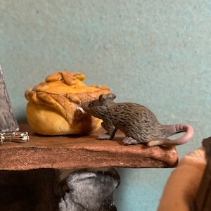 Rat dollhouse - mouse 1:6 -miniature diorama