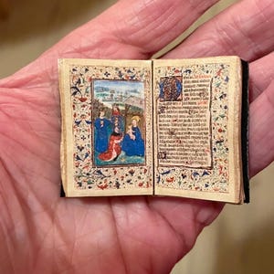 Miniature book medieval - handmade- dollhouse-diorama