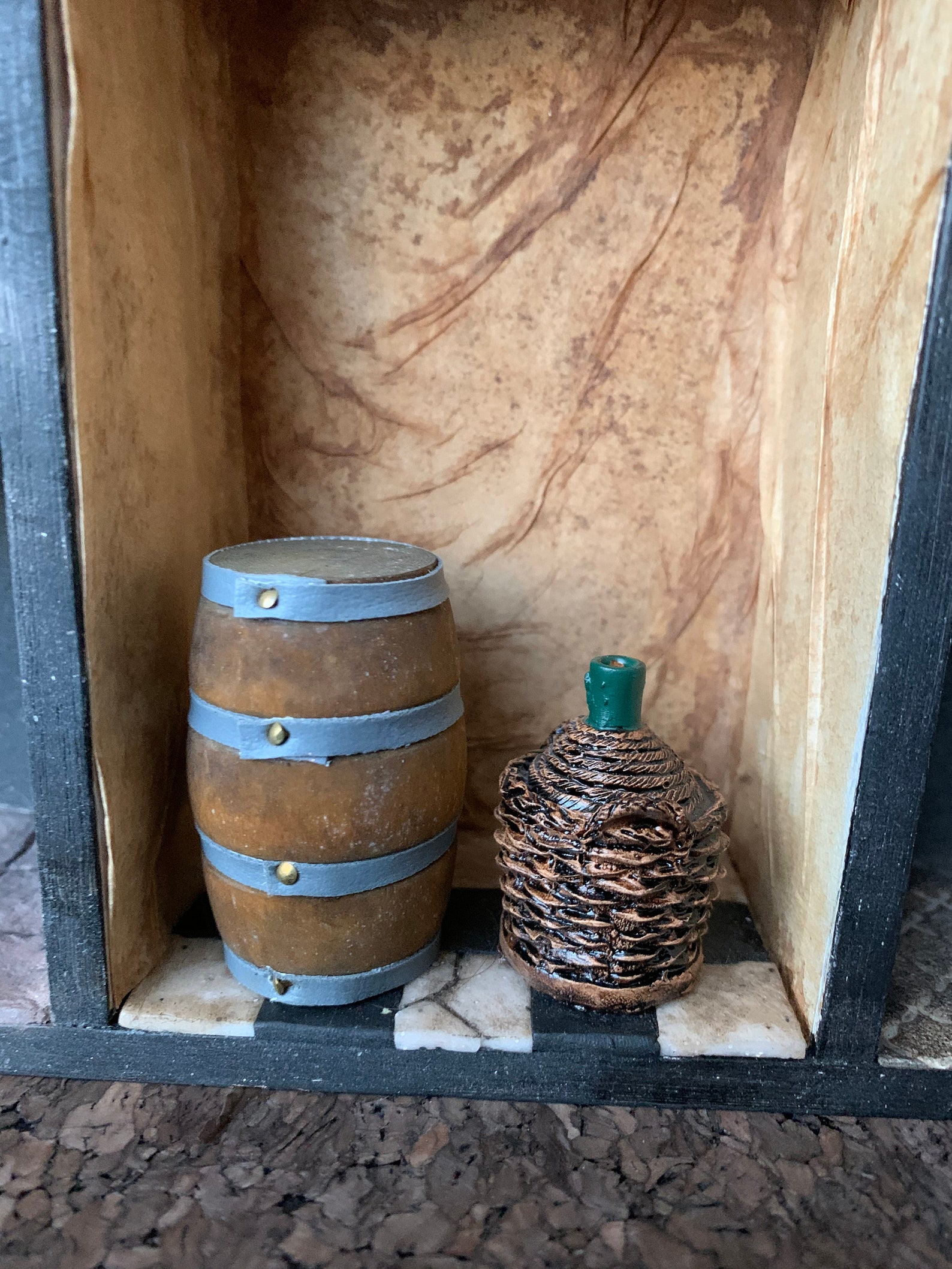 Miniature wine barrel and can 112 Etsy