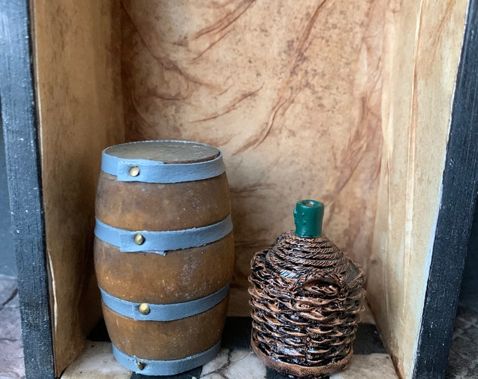 Miniature Wine Barrel and Can 112 Etsy