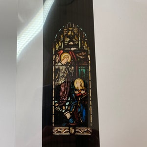 Dollhouse stained glass effect church window